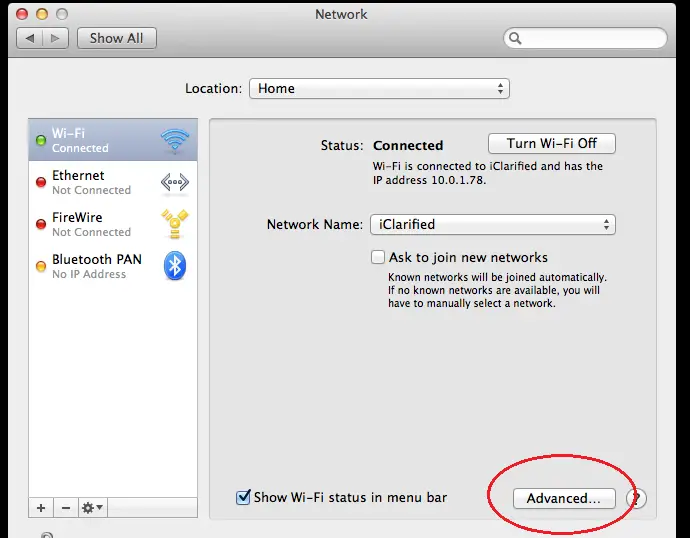 how to find mac address on laptop not connected