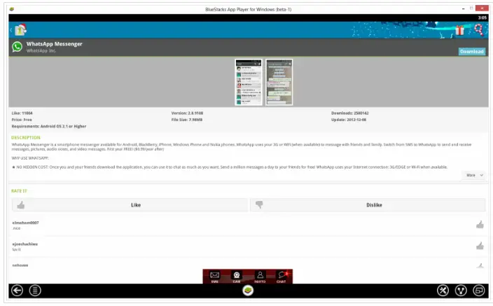 use-whatsapp-on-pc-using-bluestack