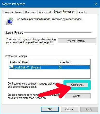 Using System Restore In Windows 10