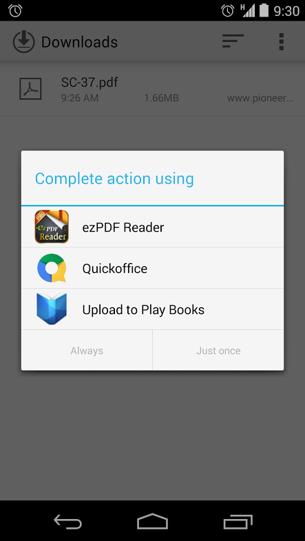 Complete Action using Google Play Books