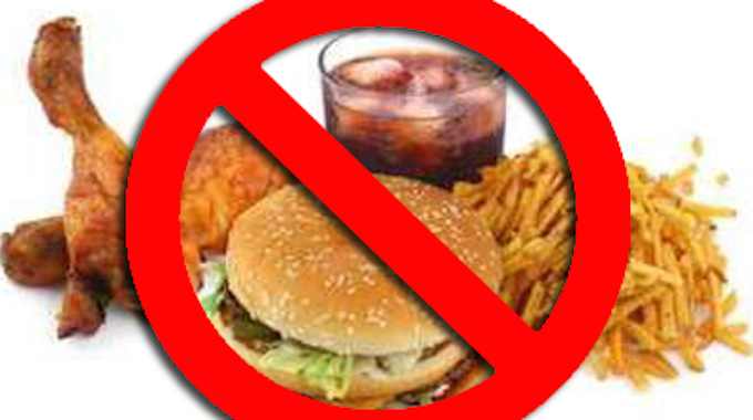 avoid junk foods