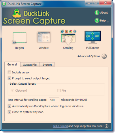 Ducklink Menu and Features